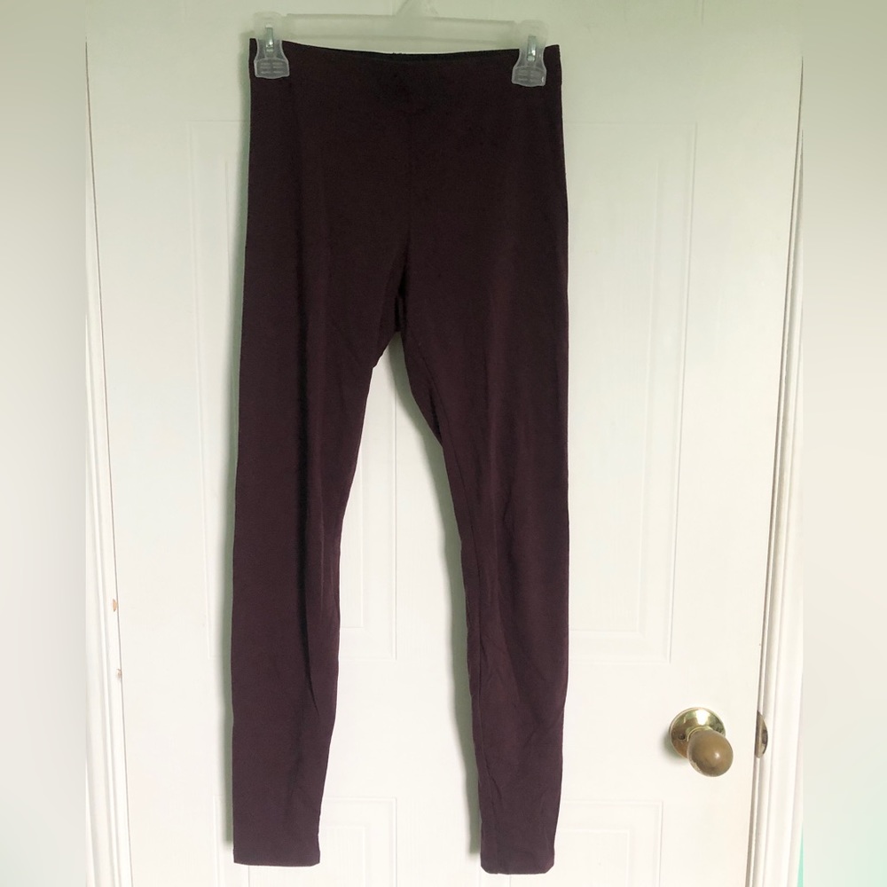 Wine colored leggings